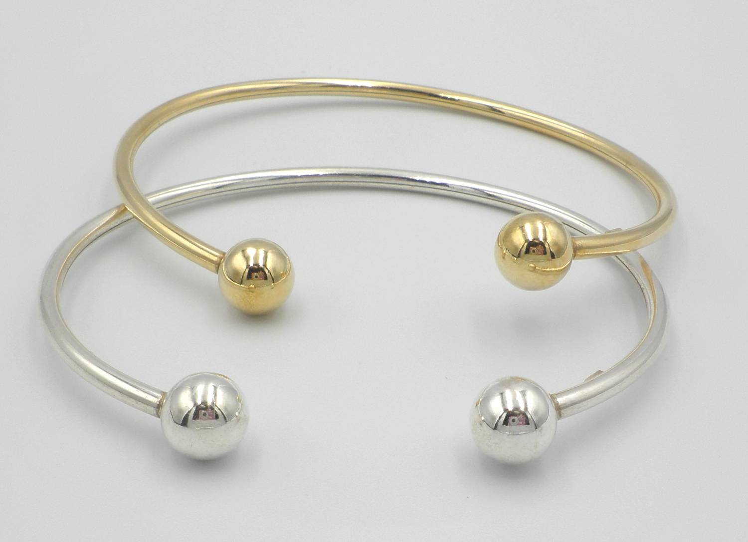 silver 925 and goldplated silver bracelet silver 925 and goldplated silver bracelet - Image 1