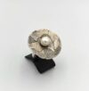 silver 925 ring with oxidized texture - Image 3