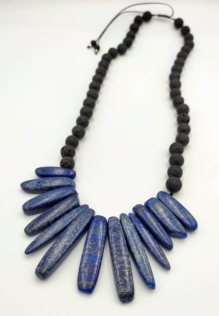 neclace with semiprecious gems neclace with semiprecious gems - Image 1
