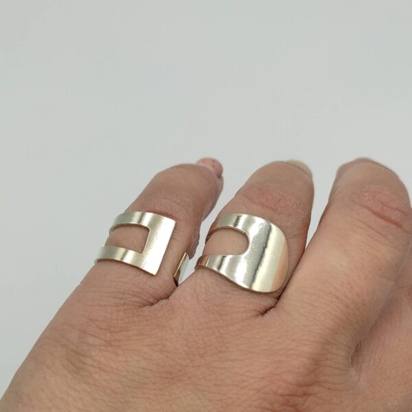 matte sterling  silver 925 ring