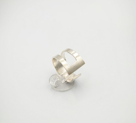 matte sterling  silver 925 ring
