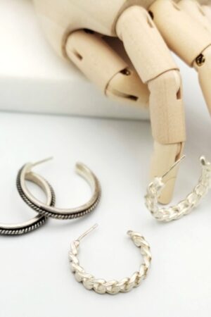 Silver hoops 925 &ldquo;chain&rdquo;