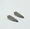 feather silver 925 earrings