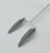 feather silver 925 earrings - Image 2