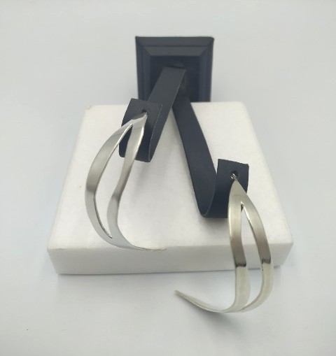 Silver earrings 925 “sheet”
