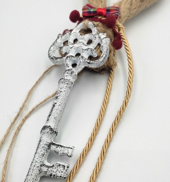 vintage key charm