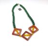 necklace with semiprecious stones jade and carnelian - Image 2