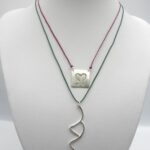 lucky charm from sterling silver 925 "square 22"