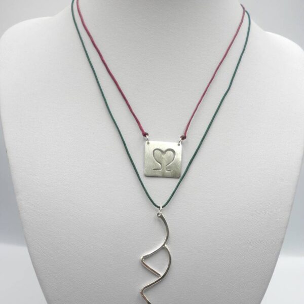 lucky charm from sterling silver 925 “square 22”