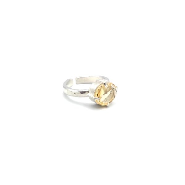 δαχτυλίδι από ασήμι 925 με citrine