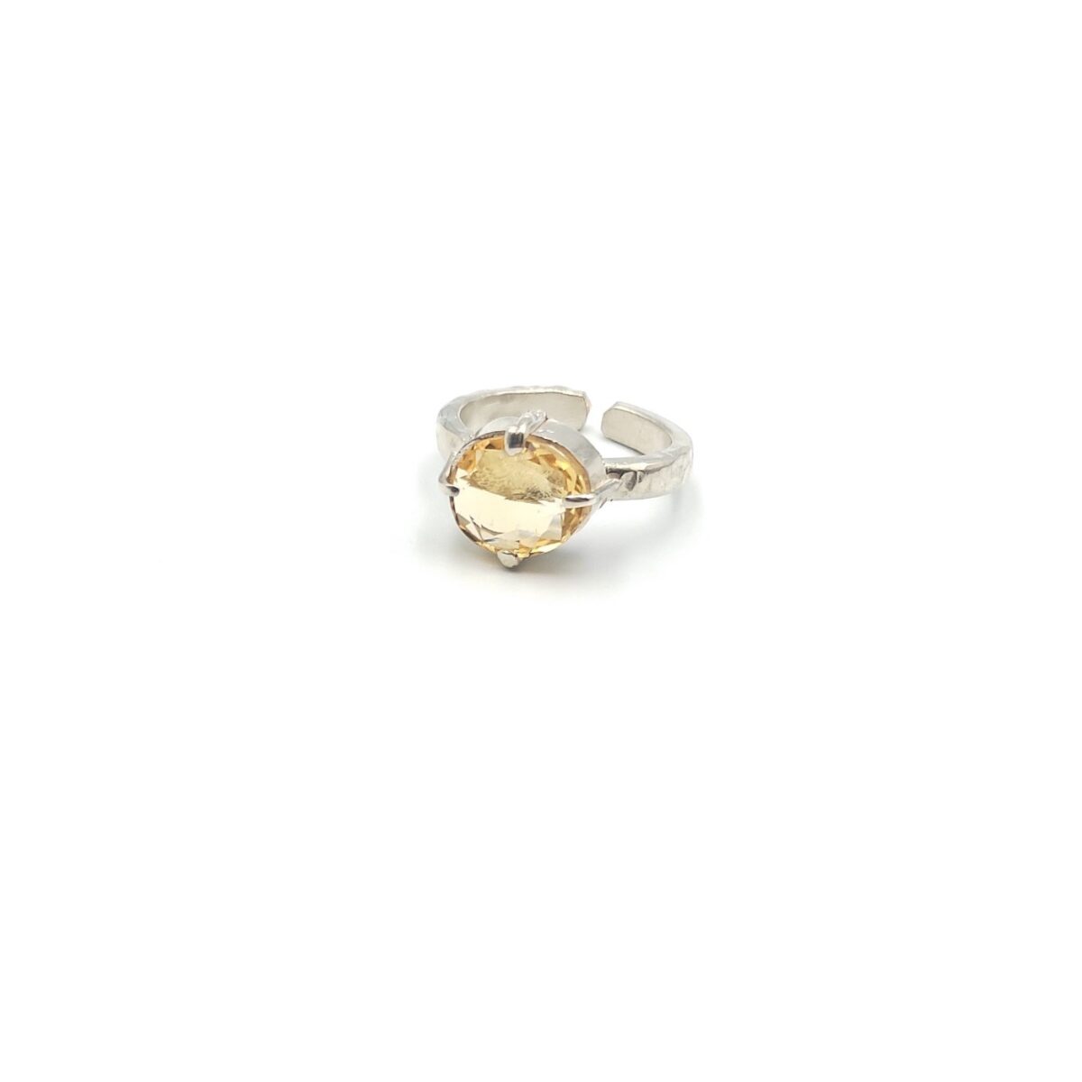 δαχτυλίδι από ασήμι 925 με citrine - Image 5